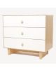 Commode en bois 3 tiroirs Rhea "Bouleau"