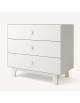 Commode en bois 3 tiroirs Sparrow "Blanc"