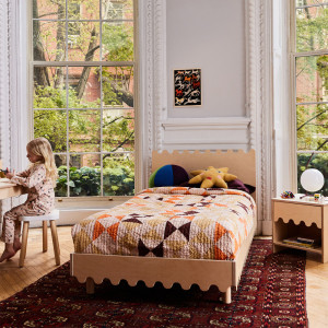 Lit junior 90x200 en bois Moss "Bouleau" Oeuf NYC