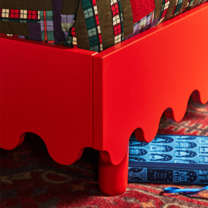 Lit junior 90x200 en bois Moss "Rouge" Oeuf NYC