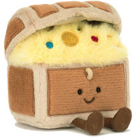 Peluche Amuseables Coffre au Trésor (19 cm)