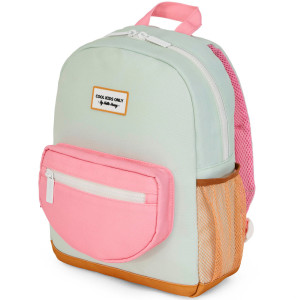 Sac à dos enfant A4 (38 cm) en PET Recyclé Mini "Water Green" Hello Hossy