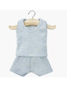 Dessous pour poupon Gordis Garçon "Bleu chiné"  Minikane