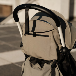 Guidon en simili-cuir "Blanc" pour poussette YOYO3 de Stokke