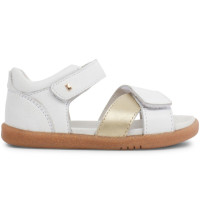 Sandales I Walk en cuir Sail "White & Gold"