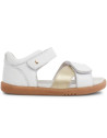 Sandales I Walk en cuir Sail "White & Gold"