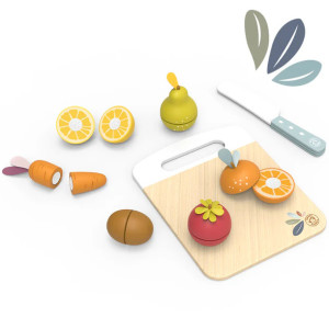Fruits et légumes à découper en bois (3-6 ans) Speedy Monkey