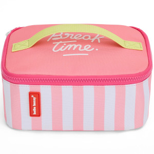Sac Repas isotherme en PET recyclé "Pink Stripes" Hello Hossy