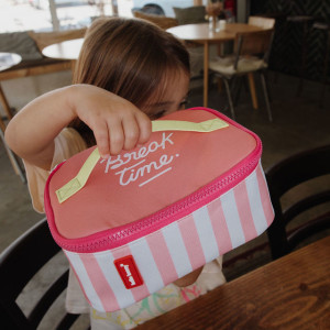 Sac Repas isotherme en PET recyclé "Pink Stripes" Hello Hossy