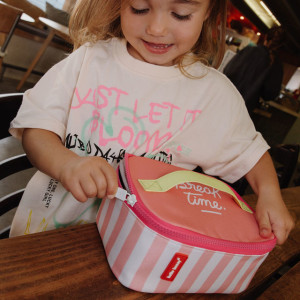 Sac Repas isotherme en PET recyclé "Pink Stripes" Hello Hossy