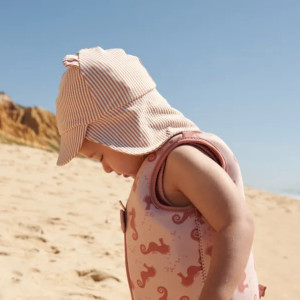 Chapeau saharienne bébé anti-UV Senia "Rayures Pale Tuscany" Liewood