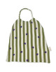 Bavoir à élastique en coton César "Stripe & Love" (6-36 mois)