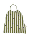 Bavoir à élastique en coton César "Stripe & Love" (6-36 mois)