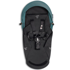Base noire et capote "Aqua" pour poussette YOYO 0+ Stokke