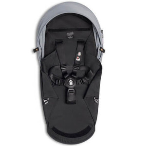 Base noire et capote "Stone" pour poussette YOYO 0+ Stokke