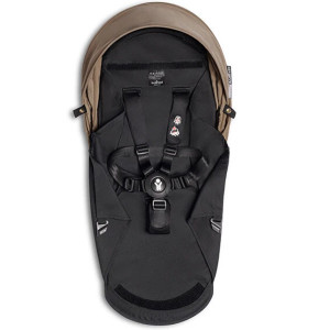 Base noire et capote "Taupe" pour poussette YOYO 0+ Stokke