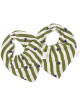 Bavoirs bandana en mousseline de coton et éponge Mael "Stripe & Love" (x2)