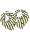 Bavoirs bandana en mousseline de coton et éponge Mael "Stripe & Love" (x2)