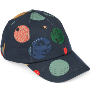 Casquette enfant en coton bio Danny "Universe Navy" Liewood