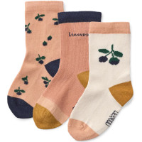 Chaussettes courtes enfant en coton Silas "Berry Tuscany" Liewood