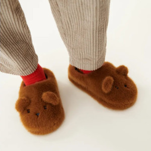 Chaussons enfant en peluche Aviaja "Ours"