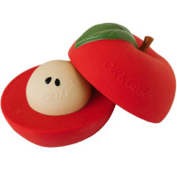 Jouet à Empiler & Balle Sonore bébé en caoutchouc naturel "Pomme" (9-36 mois)