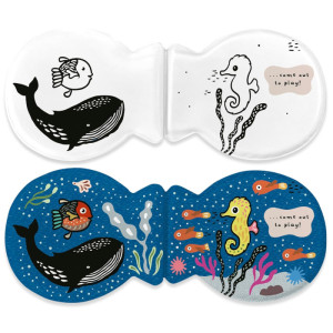 Livre de bain magique à colorier "Fish & Friends" (6 mois-5 ans) Wee Gallery