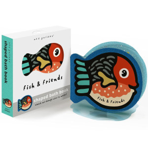 Livre de bain magique à colorier "Fish & Friends" (6 mois-5 ans) Wee Gallery