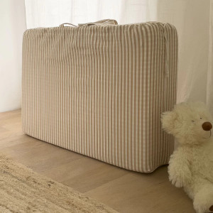Matelas de voyage pliant pour bébé Coton 60x120 cm "Rayé" Kadolis