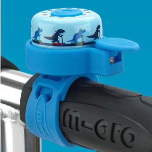 Sonnette pour trottinette "Dinosaure Bleu" micro