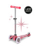 Trottinette 3 roues Mini Micro Deluxe avec roues LED Glitter "Rose" (2-6 ans)