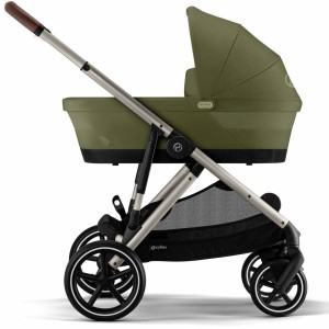 Poussette Gazelle S2 châssis taupe "Moss Green" Cybex
