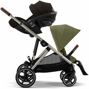 Poussette Gazelle S2 châssis taupe "Moss Green" Cybex