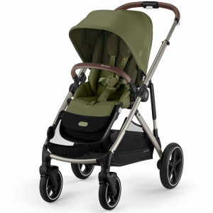 Poussette Gazelle S2 châssis taupe "Moss Green" Cybex