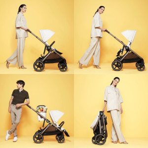  Poussette Gazelle S2 châssis taupe "Chocolate Brown" Cybex