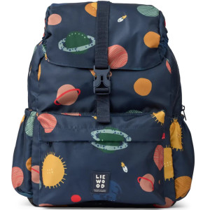 Sac à dos enfant A4 (36 cm) en PET recyclé Johnny School "Universe Navy" Liewood