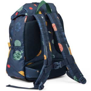 Sac à dos enfant A4 (36 cm) en PET recyclé Johnny School "Universe Navy" Liewood