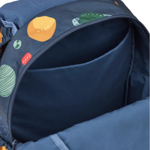 Sac à dos enfant A4 (36 cm) en PET recyclé Johnny School "Universe Navy" Liewood