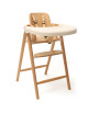 Chaise haute évolutive 2-en-1 en bois TOBO "Naturel" + BabySet + Tablette