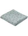 1 maxi-lange en gaze de coton bio "Peppy Penguins" (110x110 cm)