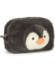 Trousse en peluche "Peanut Pingouin"