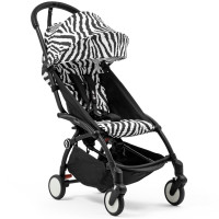 Poussette YOYO³ 6+ Cadre blanc Wild Collection "Zebra"