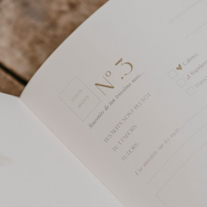Livre de naissance Petit Amour "Beige" Zakuw