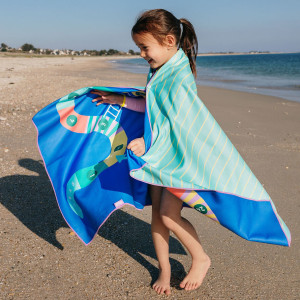 Serviette de plage enfant en microfibre (140 x 70 cm) "Echelles & Serpents" Quut