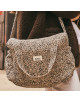 Sac à langer Middle en gaze de coton Capsule "Leopard Beige"