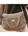 Sac à langer Middle en gaze de coton Capsule "Leopard Beige"