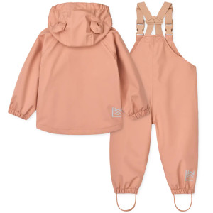 Ensemble (Veste + Salopette) imperméable en PET recyclé Manu "Pale Tuscany"