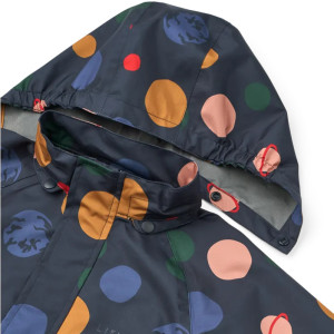 Ensemble (Veste + Pantalon) imperméable en PET recyclé Pedia "Universe Navy' Liewood