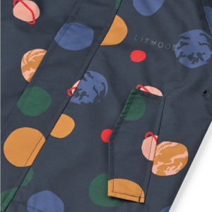 Ensemble (Veste + Pantalon) imperméable en PET recyclé Pedia "Universe Navy' Liewood