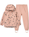 Ensemble (Veste + Pantalon) imperméable en PET recyclé Pedia "Berry Tuscany" Liewood